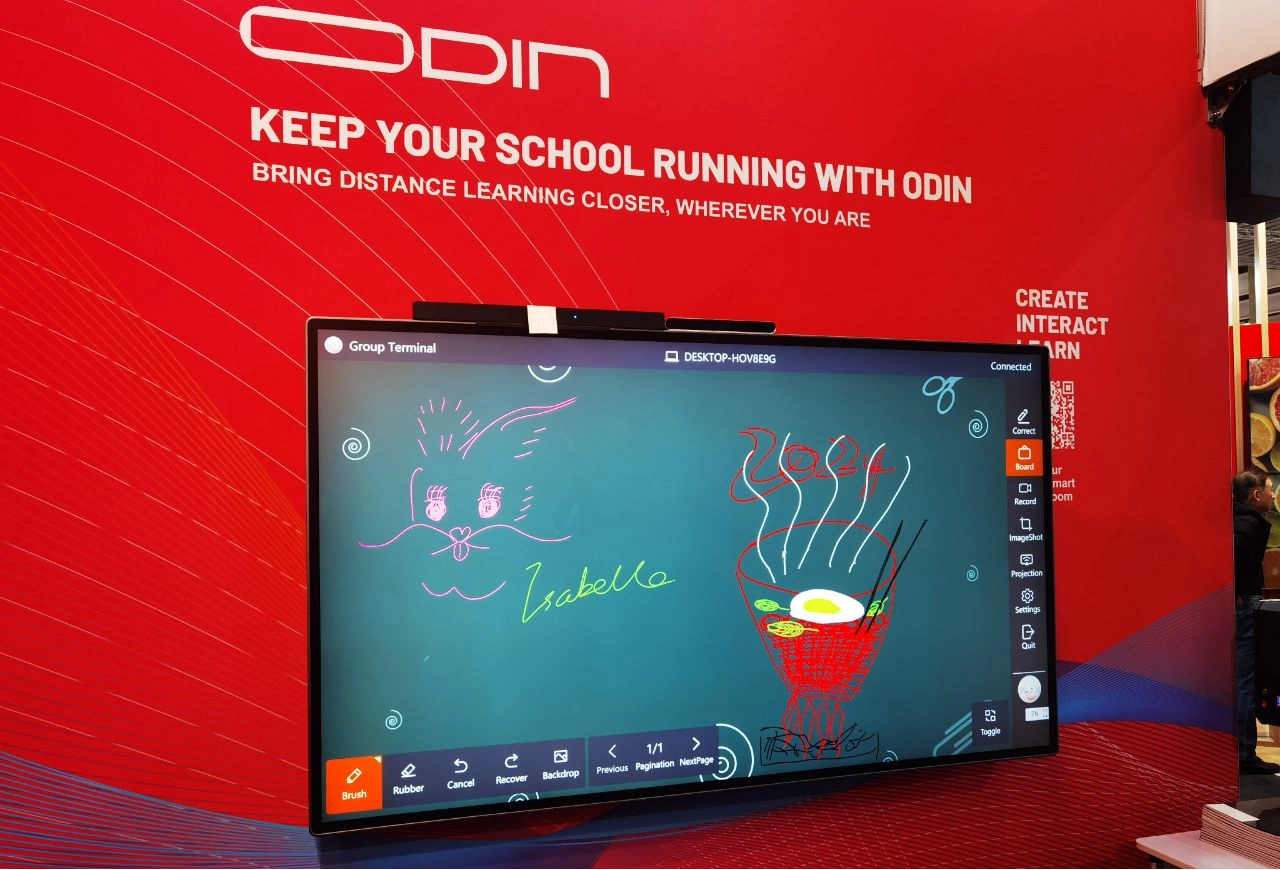 Odin Showcases Innovative Smart Classroom Solutions at ISE Barcelona 2024